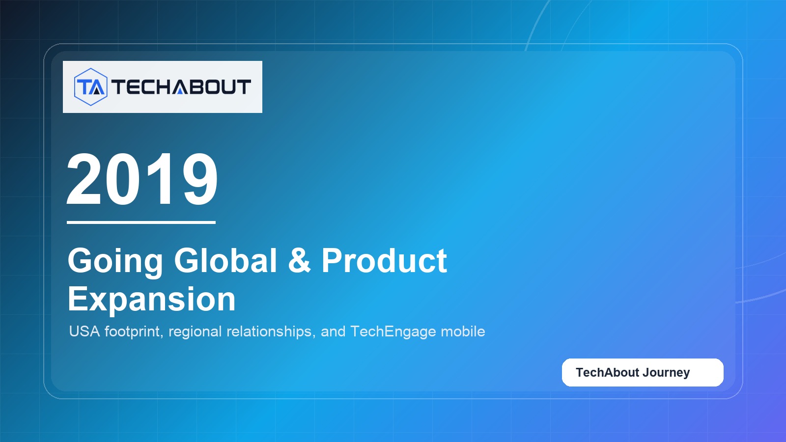 2019: Going global, building products, and showing up in the region