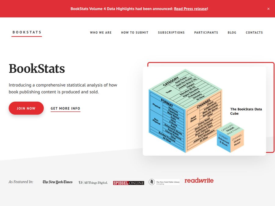 bookstats.org homepage