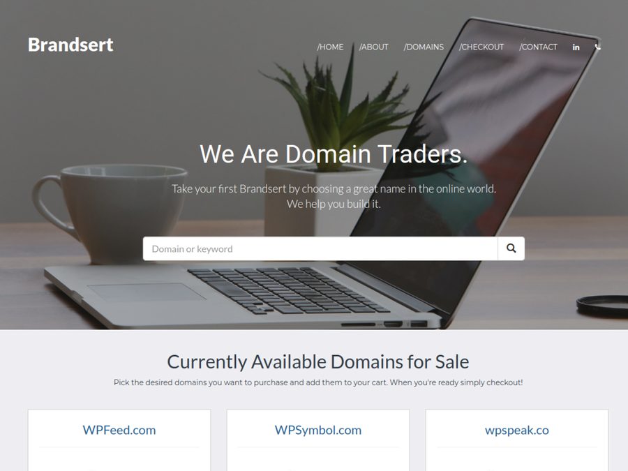 Brandsert homepage