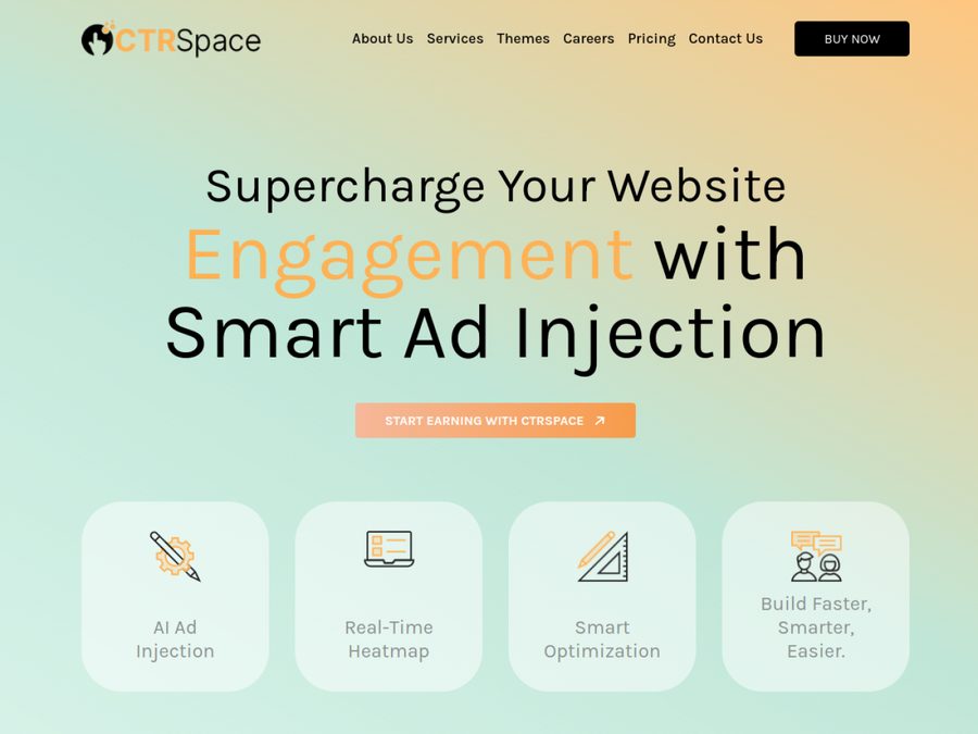 ctrspace.com homepage
